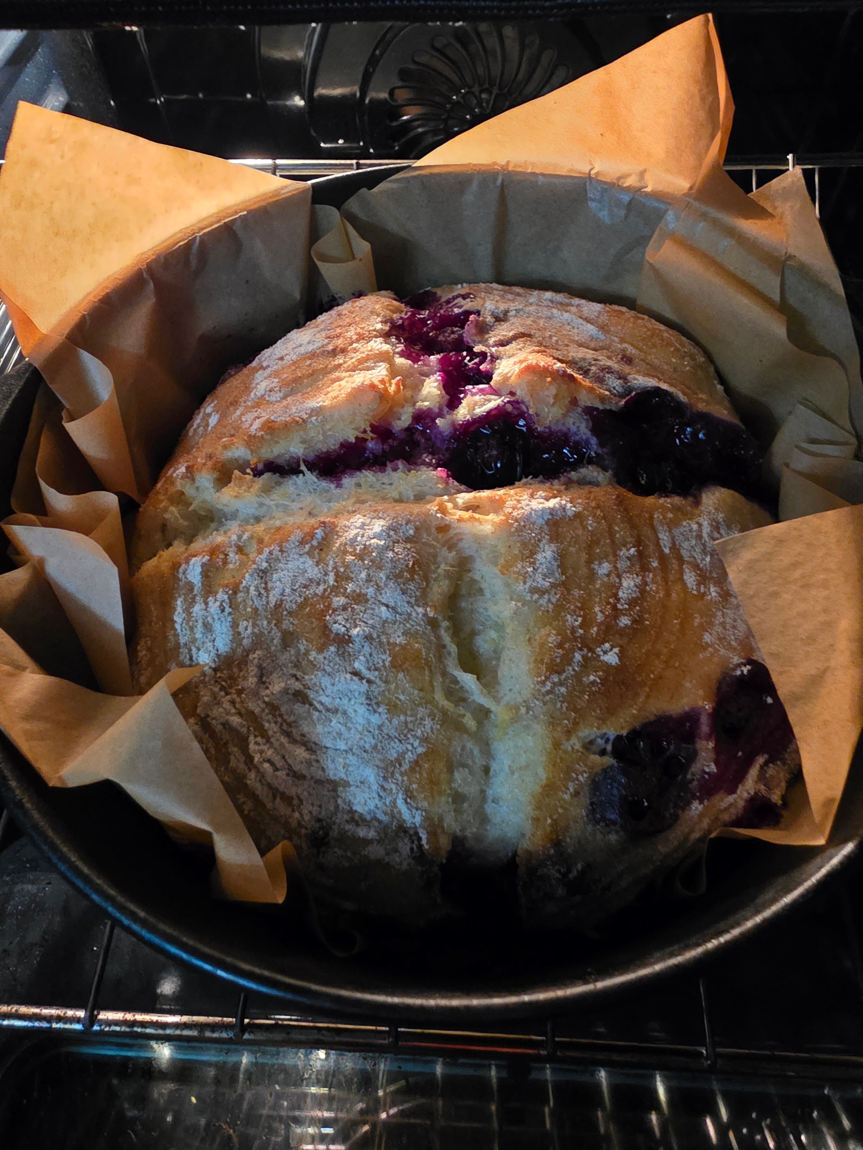 Lemon, Blueberry creamcheese sourdough boule