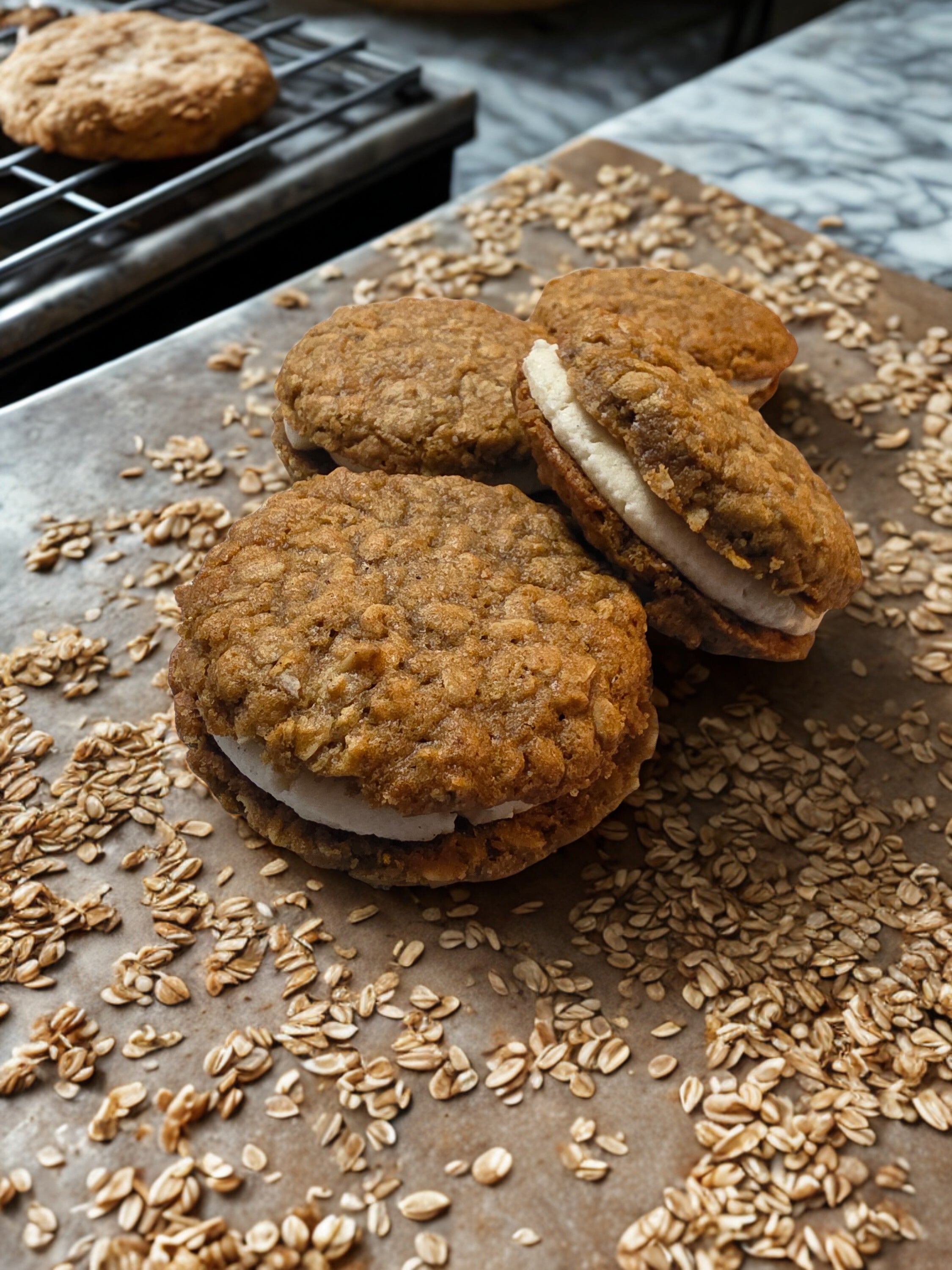 The classic golden oat sandwich